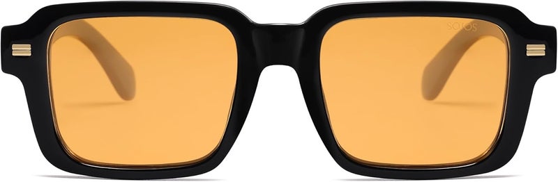 Sojos Trendy Square Polarized Sunglasses for Women Men, Retro Vintage Womens Mens Rectangle Shades SJ2345 - Image 2